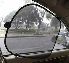 Cargar imagen en el visor de la galería, Juego de 2 parasoles universales para ventanillas de Coche, 44 X 38 cm