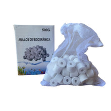 Cargar imagen en el visor de la galería, Anillos de Cristal Bio Anillos de Cerámica Filtro Filtrante Acuario Depurador