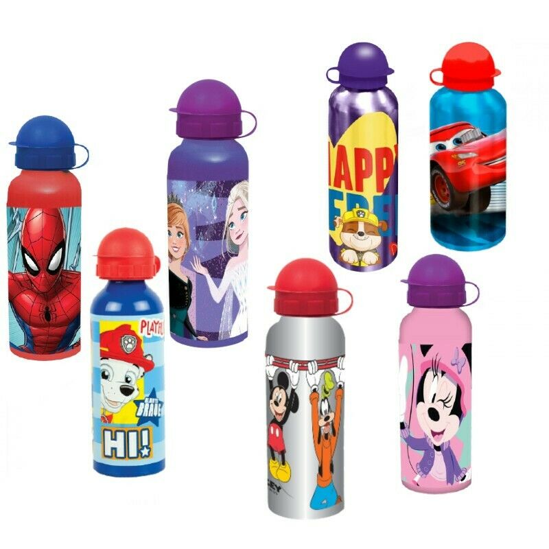Botella para niños 520 ml antigoteo sin BPA Aluminio cantimplora escol –  Maxia Market