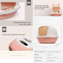 Cargar imagen en el visor de la galería, Maxiacota - Aseo Cerrado para Gato Arenero Cubierto Sanitaria Bandeja Arena con Pala Mascota