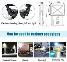 Cargar imagen en el visor de la galería, Proyector LED con detector de movimiento blanco frío, foco LED exterior IP54 50W