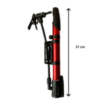 Cargar imagen en el visor de la galería, Mini Bomba de Aire para Bicicleta, inflador portátil con vávula Presta plegable