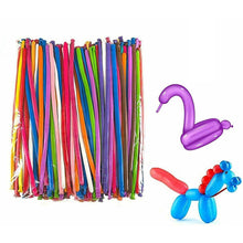 Cargar imagen en el visor de la galería, 100 Globos de Moldeables DIY Largo Forma Látex Decoración Matrimonio Fiesta Boda