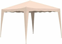 Cargar imagen en el visor de la galería, Carpa Plegable Pabellón, CENADOR PLEGABLE BEIGE Gris 3X3M para Terraza y jardín