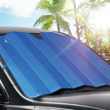 Cargar imagen en el visor de la galería, Parasol Coche Delantera Universal con 2 Ventosas 2 Correas Elásticas, Parasol Para Vehículo Varias Medidas