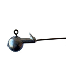 Cargar imagen en el visor de la galería, 60 Unds Anzuelos plomados varias medidas Para Montar Señuelos de Vinilo Spinning