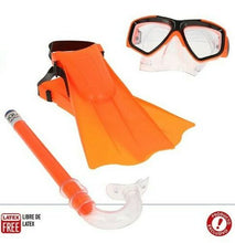 Cargar imagen en el visor de la galería, SET MÁSCARA + TUBO + ALETAS BUCEO ACUÁTICO, DEPORTE PISCINAS Y PLAYA