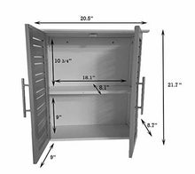 Cargar imagen en el visor de la galería, Mueble de baño Tendance Stockholm con Doble Puerta de Madera MDF, Blanco/Roble