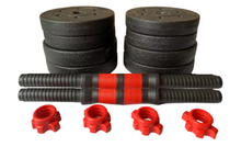 Cargar imagen en el visor de la galería, Set de Mancuernas 10 /15/ 20kg con Pesas Barra y Discos Ajustable Casa Gimnasio