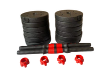 Cargar imagen en el visor de la galería, Set de Mancuernas 10 /15/ 20kg con Pesas Barra y Discos Ajustable Casa Gimnasio