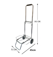 Cargar imagen en el visor de la galería, Carro portamaletas de viaje multiusos para playa plegable, 31 x 45 x 98 cm, para transportar
