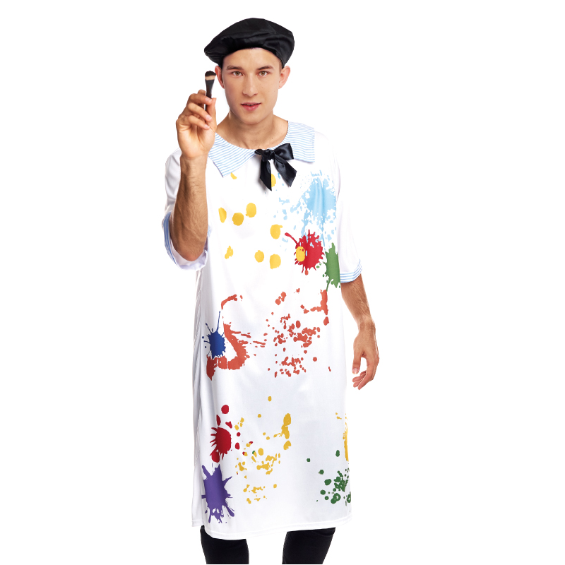 Disfraz Pintor Unisex Hombre Mujer Adulto para Halloween Carnaval Teatro