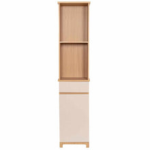 Cargar imagen en el visor de la galería, Mueble de Baño Columna Alta RIVOLI con Puerta y Cajón – Armario Estrecho de MDF con 2 Estantes, 174,5 x 38 x 26 cm, Almacenaje Vertical para Baño
