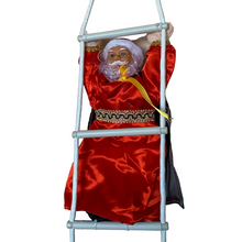 Cargar imagen en el visor de la galería, Colgante Reyes Magos con Escalera de Cuerda Para Balcón VentanaTerraza Decorcion de Navidad
