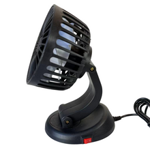 Cargar imagen en el visor de la galería, Ventilador para Coches cabeza Giratorios 360º con su Mango Ajustable con Cable de USB 5V
