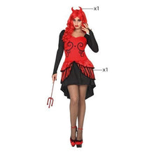 Cargar imagen en el visor de la galería, Disfraz demonio adulto mujer para Halloween Carnaval Teatro
