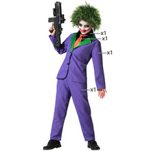 Cargar imagen en el visor de la galería, Disfraz Payaso Joker Morado o Clown Infantil NIño Disfraz Payasito Para fiestas Halloween Carnaval Teatro
