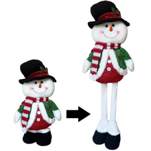 Cargar imagen en el visor de la galería, Figura de Navidad Flexible de 53 a 87 cm - Muñeco Decorativo Navideño con Patas Extensibles para Decoración del Hogar, Chimenea y Árbol - Gerimport
