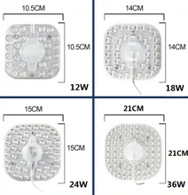 Cargar imagen en el visor de la galería, Módulo de Luz de Techo LED Módulo de Plafón Cuadrado la Base masgnetico con Iman Facil de Instalar
