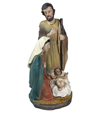 Cargar imagen en el visor de la galería, Nacimiento Sagrada Familia con Pesebre en Resina 21 cm – Belén de Navidad Decorativo Para Decoración de Navidad - Gerimport
