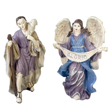 Cargar imagen en el visor de la galería, Nacimiento Belén 10 figuras Portal de Belén Reyes Magos María Jesús y José, Altura 15 cm
