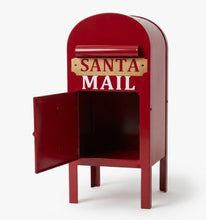 Cargar imagen en el visor de la galería, Buzón Americano de Metal Rojo Esquina – Decoración de Navidad
