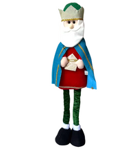 Cargar imagen en el visor de la galería, Conjunto de 3 Figuras Reyes Magos de Tela para Decoración de Navidad y el Día de Reyes
