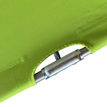 Cargar imagen en el visor de la galería, Tumbona Hamaca Plegable para Playa, Jardín, Terraza - Silla Hamaca Multiposiciones de Metal - 3 Posiciones 24 x 55 x 188 cm
