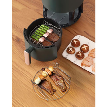 Cargar imagen en el visor de la galería, Rejilla Redonda con 3 Pinchos para Freidora de Aire Quttin - 19.5x19.5x5 cm
