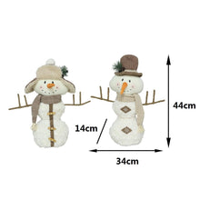 Cargar imagen en el visor de la galería, Muñeco de Nieve Navideño Decorativo - Modelo aleatorio 34x14x44 cm - Material Arena y Poliéster - Adorno de Navidad
