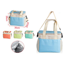 Cargar imagen en el visor de la galería, Bolsa térmica porta alimentos 16 L Bolsa Isotérmica para picnic, playa, camping, barbacoa, Nevera portátil pequeña Camping Comida y Bebida
