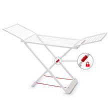 Cargar imagen en el visor de la galería, Tendedero de Ropa Plegable Resina Plástico Blanco 20 m, Soporte para Tender Ropa, Interior o Exterior

