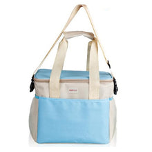 Cargar imagen en el visor de la galería, Bolsa térmica porta alimentos 16 L Bolsa Isotérmica para picnic, playa, camping, barbacoa, Nevera portátil pequeña Camping Comida y Bebida
