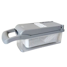 Cargar imagen en el visor de la galería, Cortador Rallador Multifunción Deposito con 5 Múltiples Intercambiables para rallar o Rebenar + 2 Cuchillas Corte a Dados, Mandoa de Cocina
