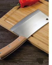 Cargar imagen en el visor de la galería, Cuchillo cocinero carnicero cortar carne hacha mango de madera
