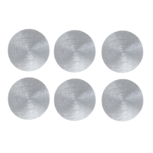 Cargar imagen en el visor de la galería, Set de 6 Salvamanteles de Navidad | Plástico Decorativo Ø 38 cm y 45 × 29,5 cm | Rojo, Oro y Plata
