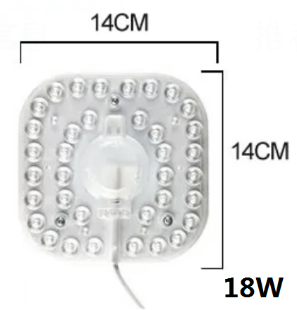 Módulo de Luz de Techo LED Módulo de Plafón Cuadrado la Base masgnetico con Iman Facil de Instalar