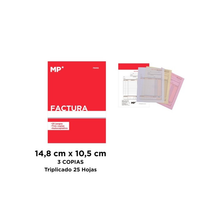 Cargar imagen en el visor de la galería, Talonario de factura y albaran numerado copias 11x15 cm Pack 10 unds.
