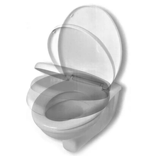 Cargar imagen en el visor de la galería, Tapa del Inodoro Wc Pp Con Caida Amortiguada Y Facil De Quitar - Blanco, Asiento de inodoro tapa para WC ,Tapa para Asiento de WC
