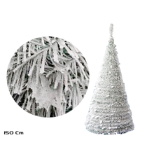 Cargar imagen en el visor de la galería, Pino de Navidad Cono Plegable Nevado – Árbol Navideño Decorativo Fácil de Montar
