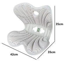 Cargar imagen en el visor de la galería, Cojin Ergonomico Infantil y Juvenil para Silla de Estudio - Corrector de Postura de Espalda y Coxis, Diseño Mariposa Antideslizante, Ideal para Niños y Estudiantes (Gris/Rosa)
