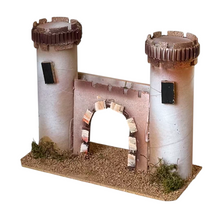 Cargar imagen en el visor de la galería, Castillo de Corcho para belén navideño, Castillo Miniatura belén para Aldea Decorativa para Nacimiento, Pesebre, Navidad, decoración Tradicional
