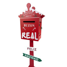 Cargar imagen en el visor de la galería, Buzón Real de Navidad - Decoración Navideña de Madera para Cartas de Reyes Magos, Adorno Festivo para Hogar y Regalo Infantil
