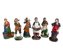 Cargar imagen en el visor de la galería, Gerimport - 6 Figuras Oficios Belén Pastor Pastora 6 Modelos Distintos 15 cm Para Pesebre de Decoracion de Navidad
