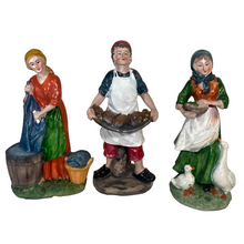 Cargar imagen en el visor de la galería, Gerimport - 6 Figuras Oficios Belén Pastor Pastora 6 Modelos Distintos 15 cm Para Pesebre de Decoracion de Navidad
