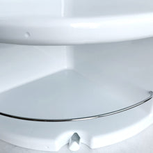 Cargar imagen en el visor de la galería, Estanteria Rinconera de baño Blanco Varilla Cromo
