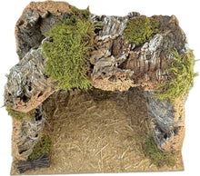 Cargar imagen en el visor de la galería, Cueva de Corcho Navideño Para Decoracion Navidad de Belén Nacemiento
