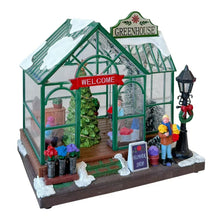 Cargar imagen en el visor de la galería, Escena Floriteria Con Luz Led y Música Navideña para Decorción de Navidad
