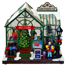 Cargar imagen en el visor de la galería, Escena Floriteria Con Luz Led y Música Navideña para Decorción de Navidad
