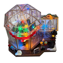 Cargar imagen en el visor de la galería, Escena Floriteria Con Luz Led y Música Navideña para Decorción de Navidad
